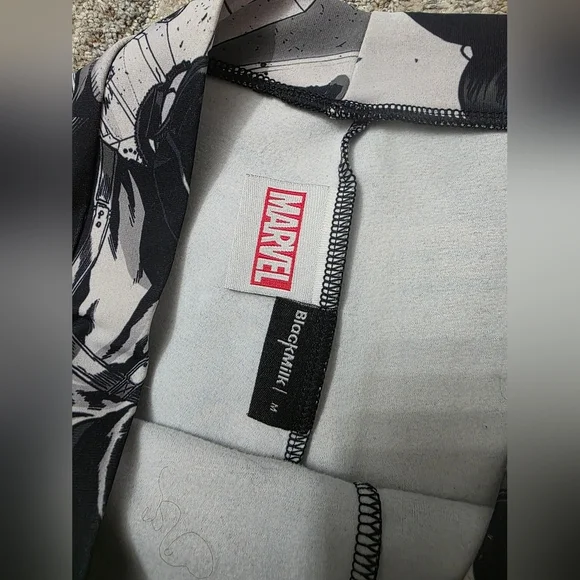 Blackmilk Marvel Black Widow Short Set Wifey Top M Rare Flawed Dollskill Comic - Picture 7 of 15